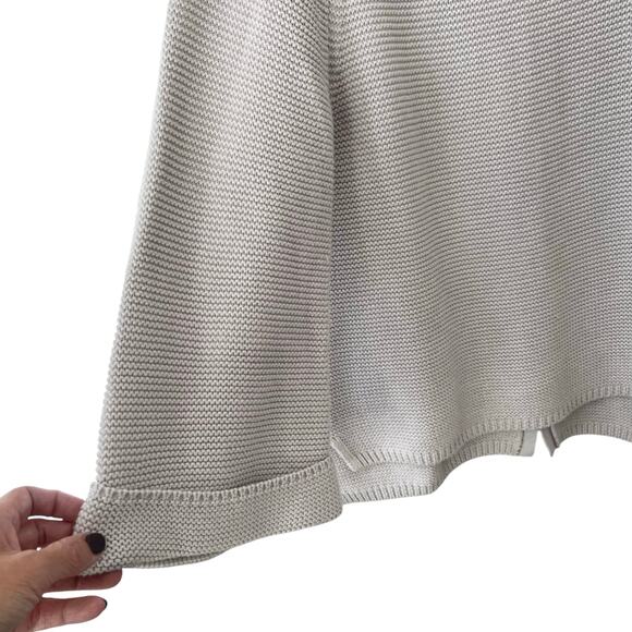 Poetry Boatneck Cotton Sweater Gray Taupe Women's 4 - Picture 4 of 8